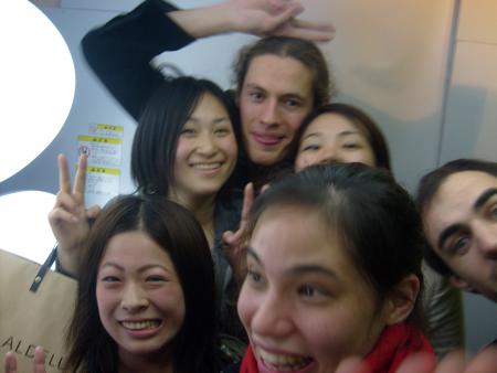 a 10 dans une cabine de purikura!!!