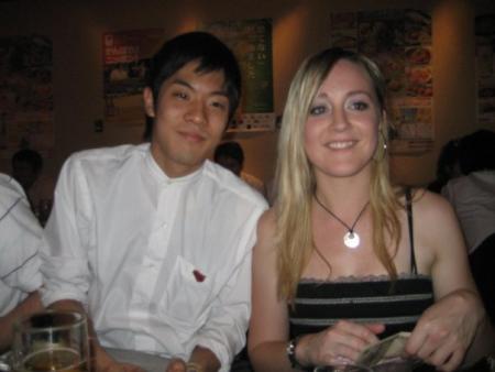 au restaurant avant le karaoke